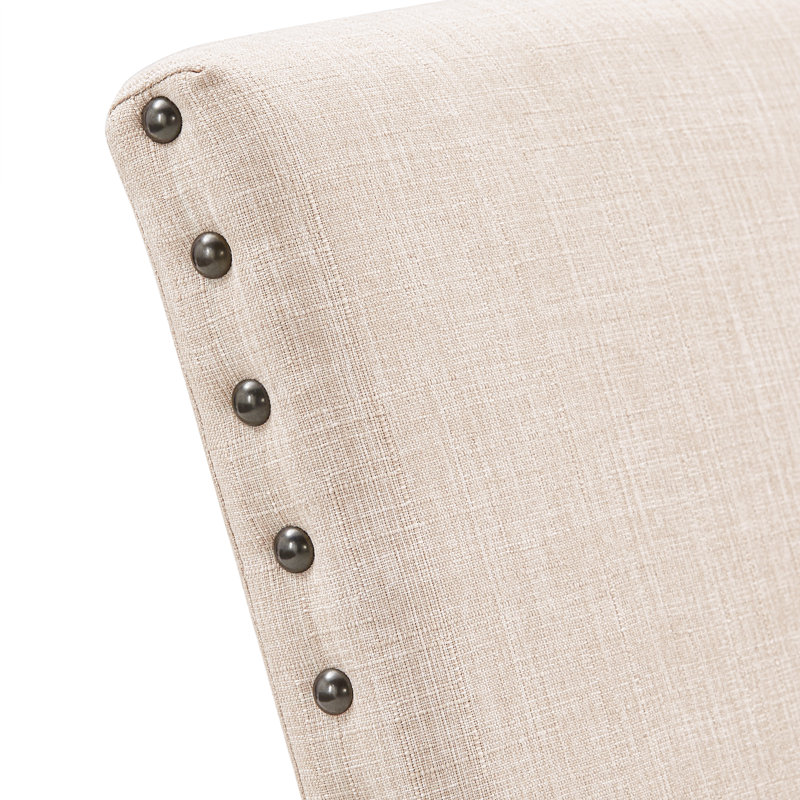 Irving Place 19.5'' H Linen Upholstered Parsons Chair, Beige Linen, Natural