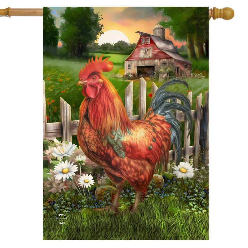 Drapeau Sunrise Rooster House