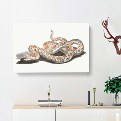 A Snake by Johan Teyler - Wrapped Canvas
