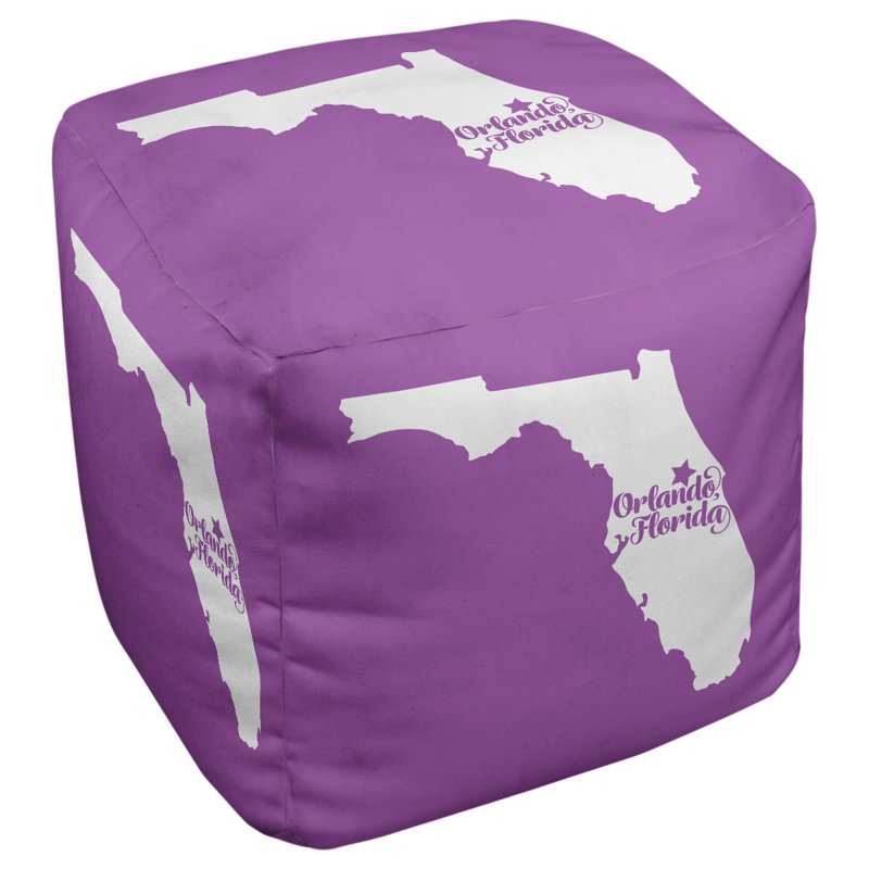 Repose-pieds cube en floride orlando, Violet