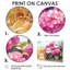 Hortensias dans le champ de grains I - Art mural d'hortensias pour le salon-696413709-696413708-696413711