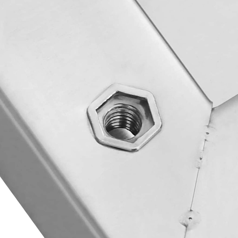 Roheel Stainless Steel Bracket Shelf, Silver, 3cm H x 50cm W x 30cm