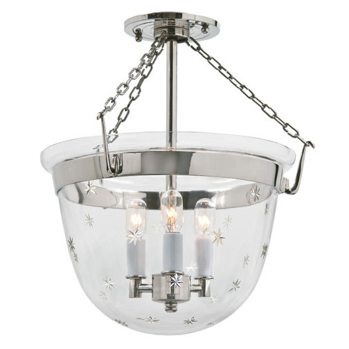Joslyn 3 - Light Unique/Statement Pendant, Polished Nickel