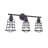 3 light brown finish bathroom wall sconce
