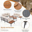 Ensemble de canapé modulaire d'extérieur en fer 6 pièces beige