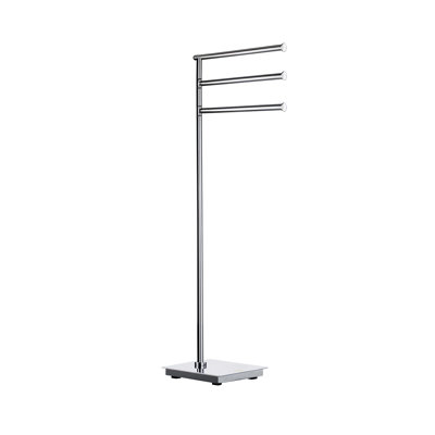 Freestanding triple towel holder  8 lb. bast with rubber feet 