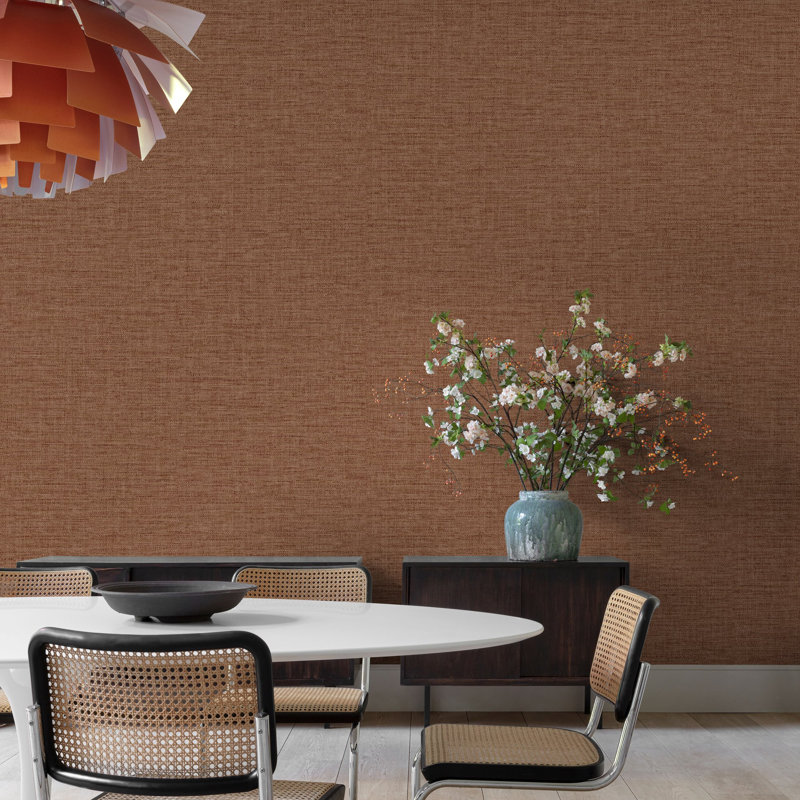 Concept Collection Rough Textile Double Width 42-inches Wide Wallpaper Roll, Pink