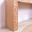 Console rustique en bois avec accents en bois naturel