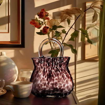 Glass Purse Vase