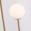 Lampe sur pied en laiton avec deux abat-jours en verre Velio-1152134359