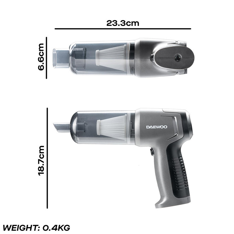 Daewoo Cordless Bagless Handheld Vacuum