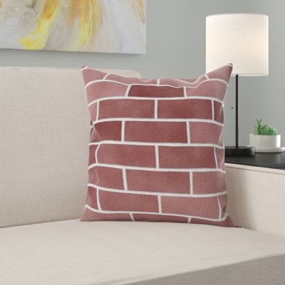 Brick Wall Throw Pillow
