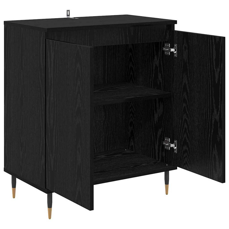 60cm Sideboard, Black Oak