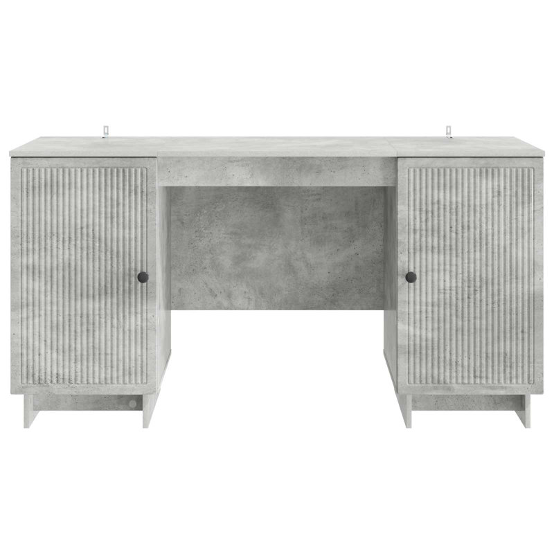 Credenza Desk, Concrete Grey