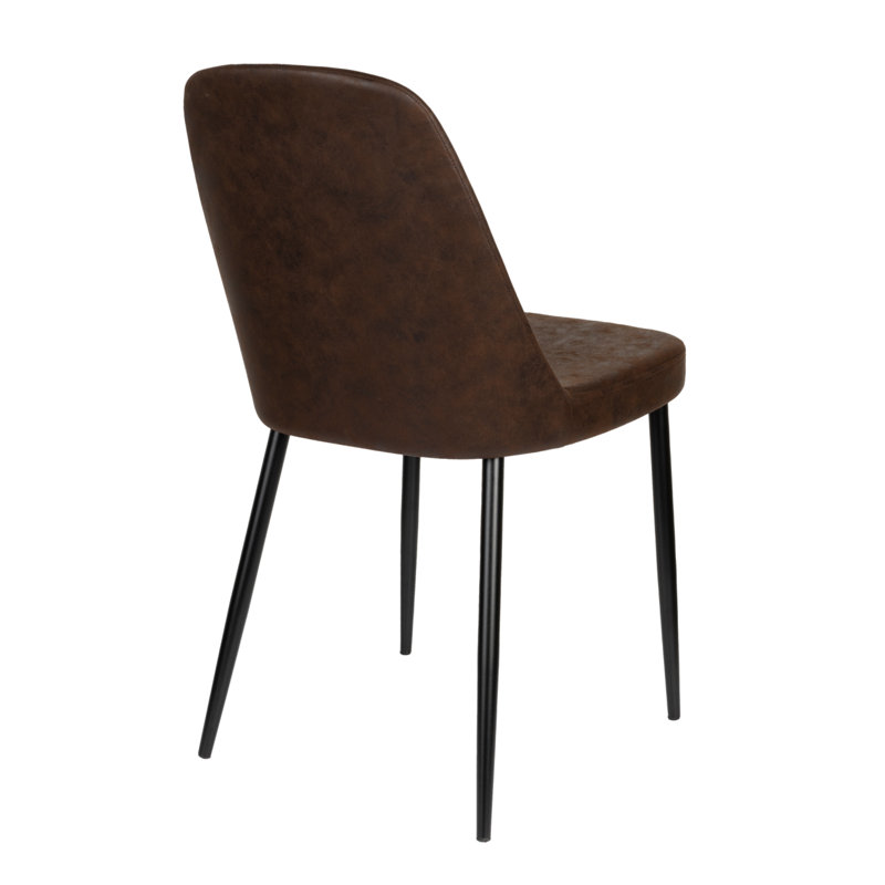 Alana Upholstered Dining Chair, Brown