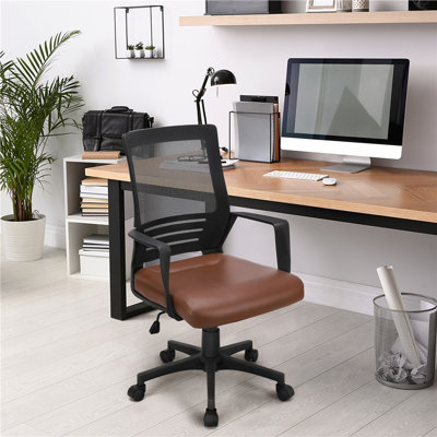 Fauteuil lombaire pivotant à dossier moyen Office