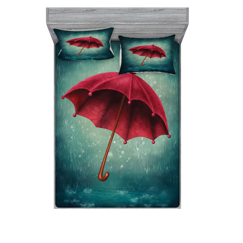 Microfiber Sheet Set, Queen Sheet Set with Fitted Sheet