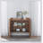 Walnut-Colored Sideboard, Buffet Cabinet With Ample Storage For Versatile Home Use, Enhances Elegance And Organization