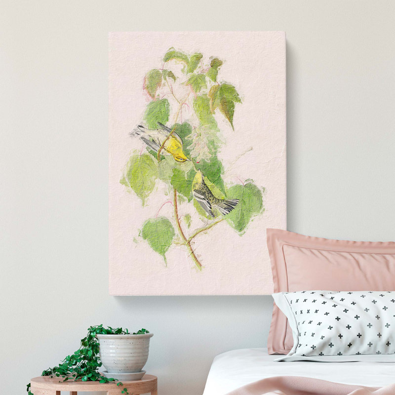 Hemlock Warbler by John Audubon - Wrapped Canvas Painting, 50cm H x 35cm W x 3cm D