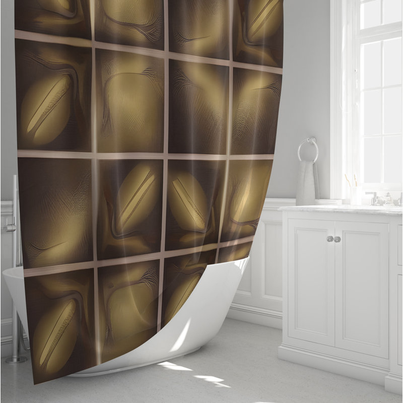 Alisiana Abstract Shower Curtain, 72" H x 70" W