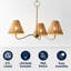 Lustre à DEL Grady Coastal Farmhouse-2094222659-2094222662