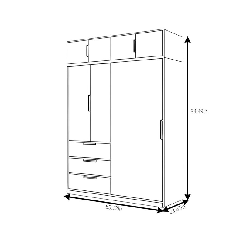 Juney, 95" H x 55" W x 24" D