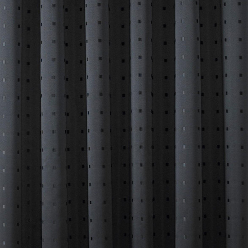 Norush Madison Pencil Pleat Curtains, Black, 117cm Width x 229cm Drop