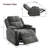 34.84" Wide Soft Chenille Power Recliner Chair with Swivel Function, Double Cup Holders and USB, Type-C Ports-1720364604