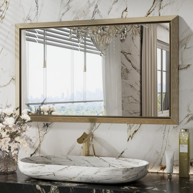 Miroir mural Sweeny, Or, 24 po x 40 po