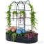 Outdoor Raised Garden Bed,Flower Boxs,Arched Trellis Plant Boxs