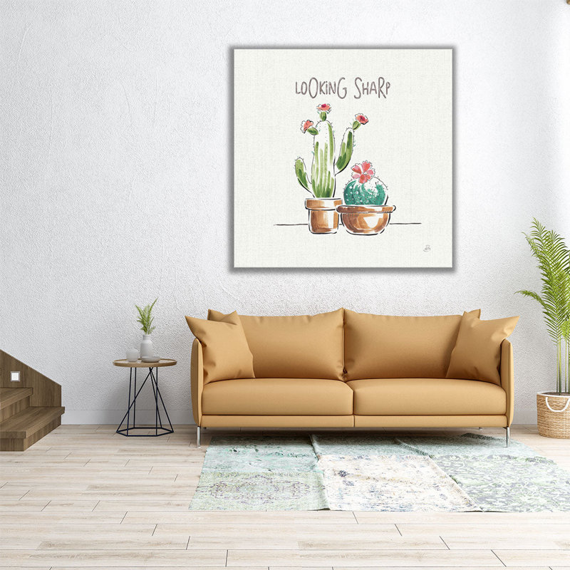 «Desert Bloom III», reproduction d'art sur toile, H 16 po x l 16 po