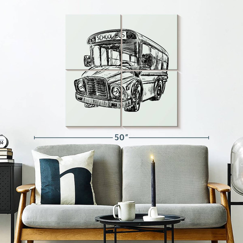 Mehar Black Ink School Bus