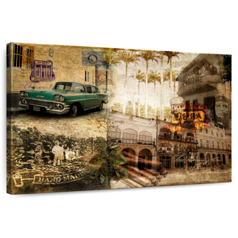 Kavia Collage Cuba, 24" H x 36" W