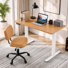 Bureaux réglables en hauteur avec chaise de bureau pivotante en similicuir