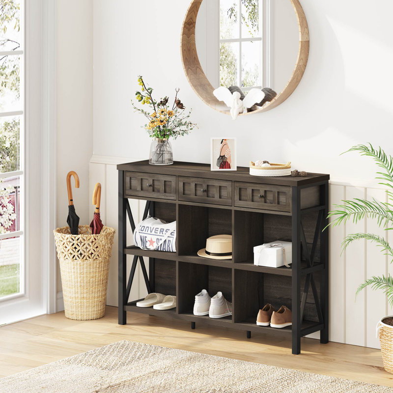 Guinna Storage Bookcase, Dark Gray