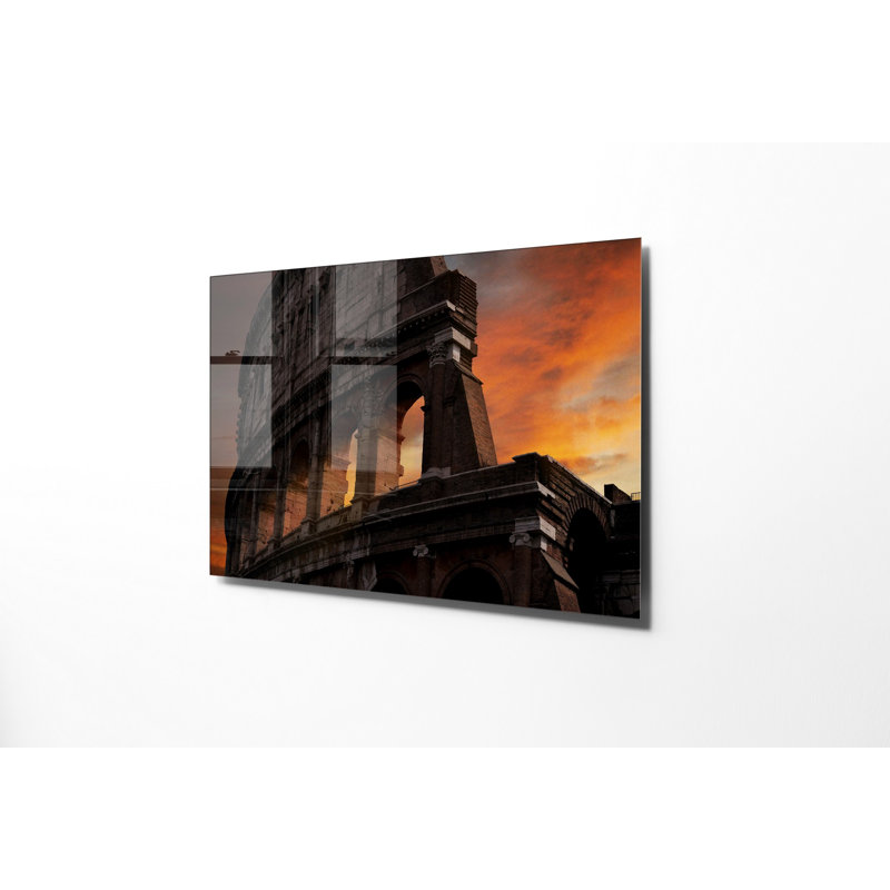 Superbe peinture murale en verre trempé 27,6 po x 39,4 po | 100% verre trempé, épaisseur: 0,16 pouce | Décoration élégante pour le salon ou le bureau, durable et facile à nettoyer, idée de cadeau parfaite