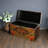 Large Retro Distressed Solid Wood Accent Trunk