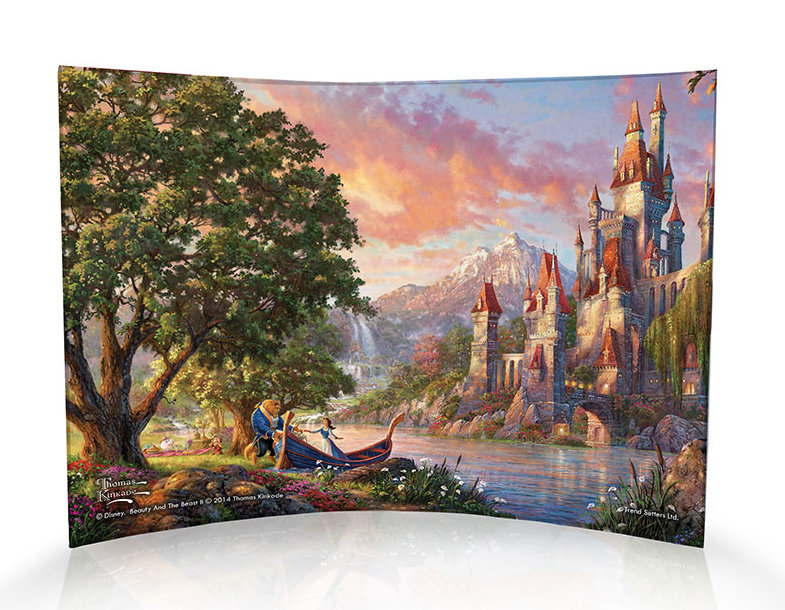 DISNEY - La belle et la bête II - impression acrylique incurvée