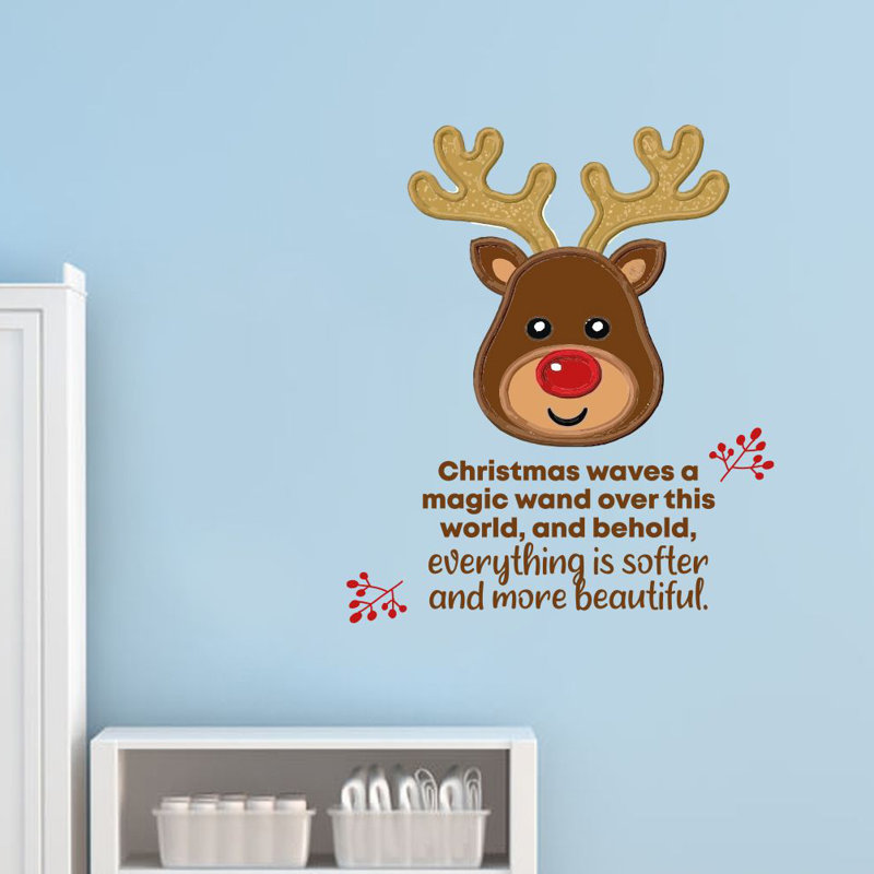 Text & Numbers Wall Decal, 30" H x 15" W x 0.05" D