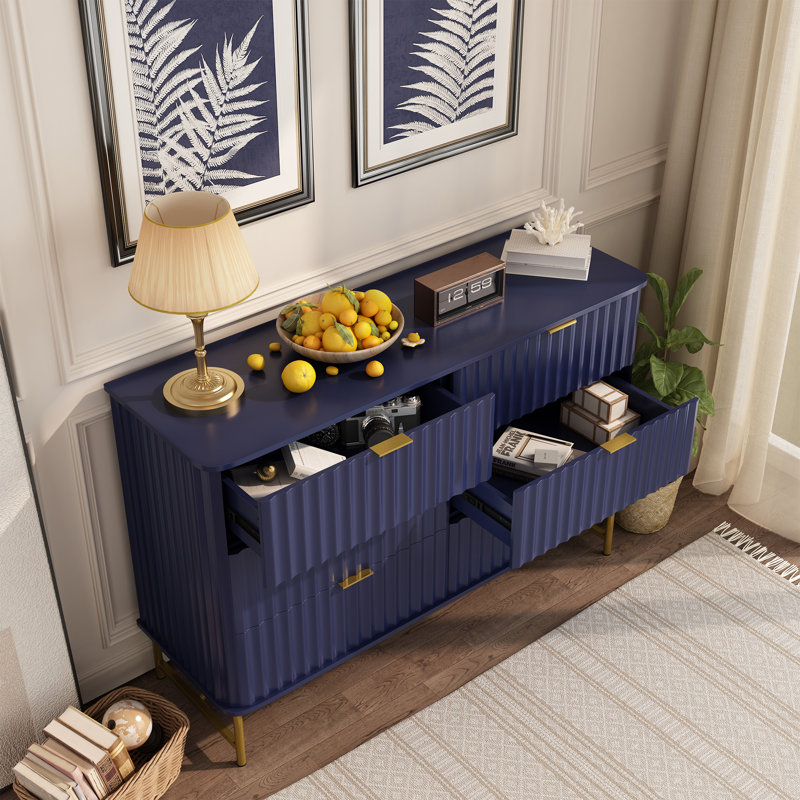 Barberton 6 - Drawer Accent Chest, Blue