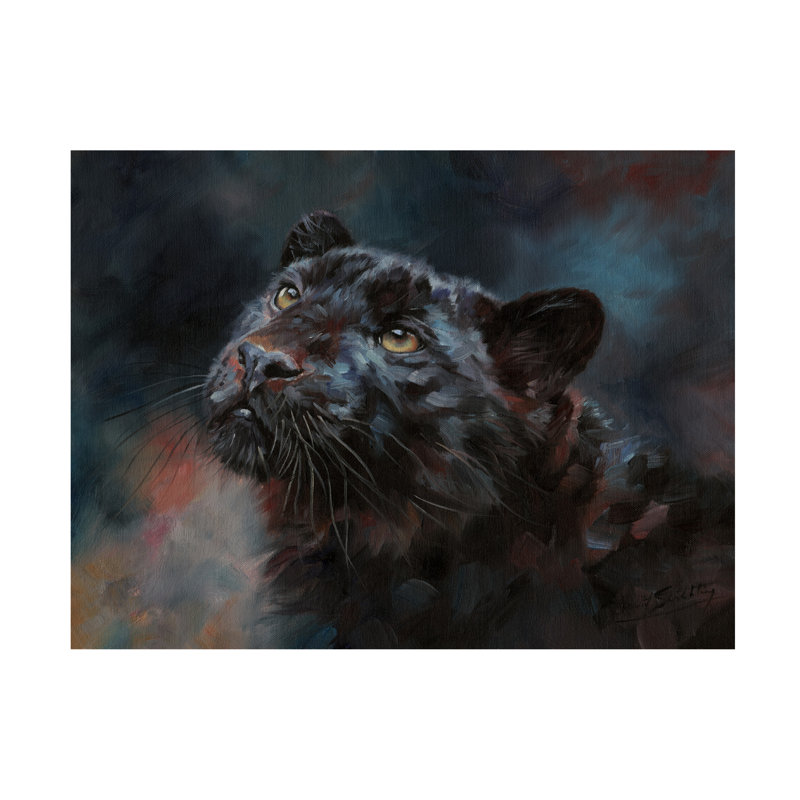 «David Stribble Black Panther», art sur toile, H 14 po x l 19 po