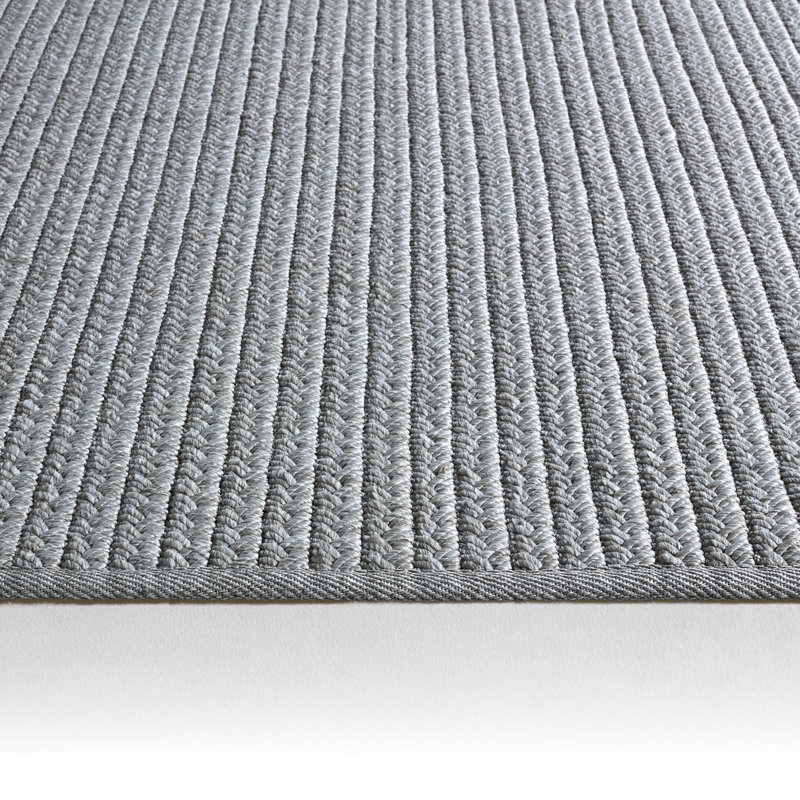 Iver Area Rug in Light Gray, Rectangle 6' x 9'