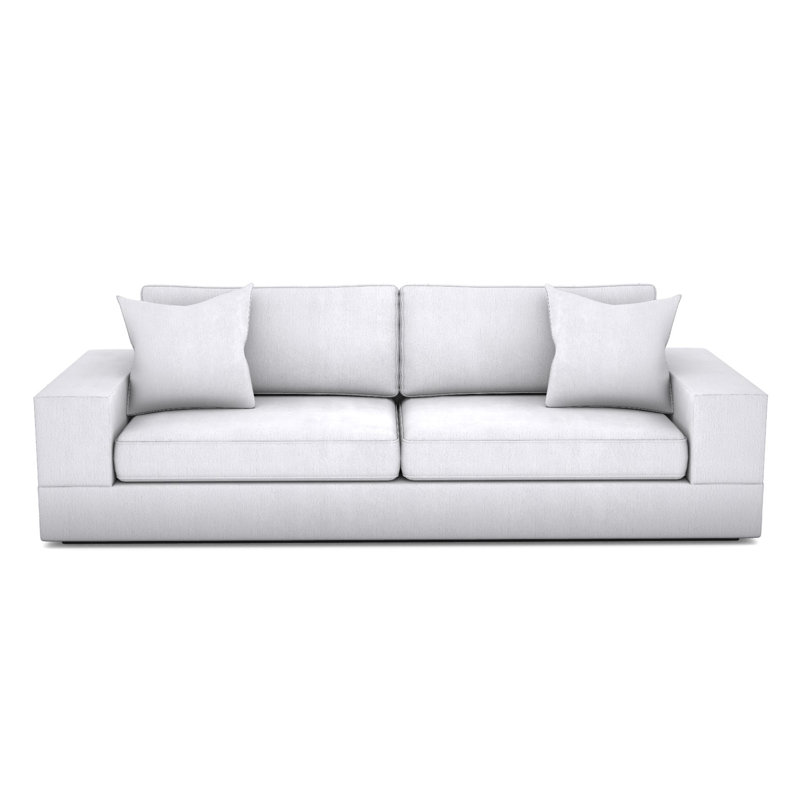 Embrace Full Cushion Arm Sofa, Navada Snow