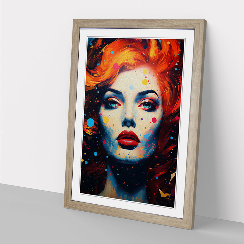 Single Picture Frame Print on Wood, Oak Framed, 64cm H x 46cm W