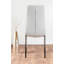 Ensemble de table de salle à manger en métal et verre Tierra Sleek avec 4 chaises rembourrées en similicuir-565509194