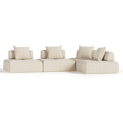 Tanieka Upholstered L-Shaped Sectional Reversible
