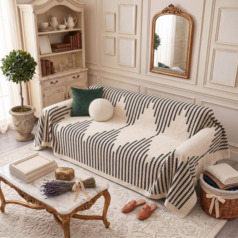 Ultra-Soft Plush Sofa Cover, 180 cm H x 260 cm W