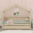 Wooden House Bed With Trundle Bed