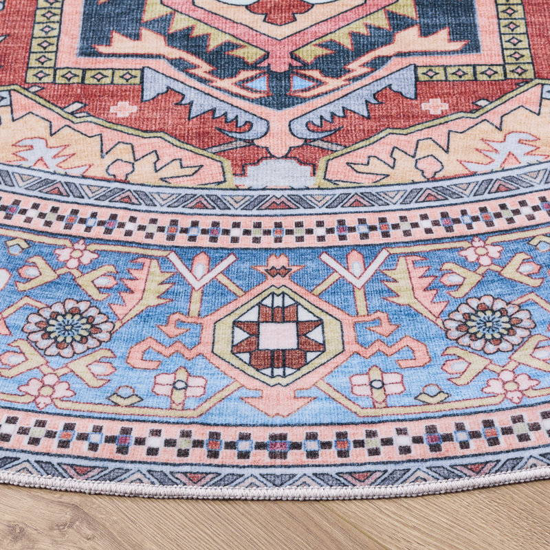 Tapis d'intérieur lavable à la machine Arizona Performance, Rond 6 pi