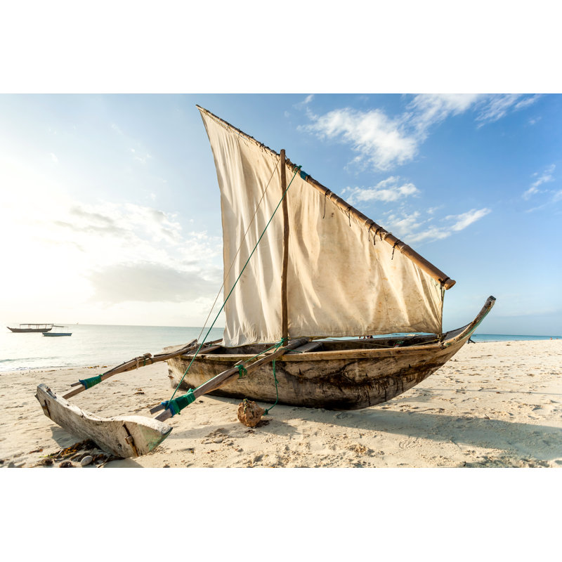 A Dhow Sailboat by Rich Townsend - Wrapped Canvas Print, 20cm H x 30cm W x 3.8cm D